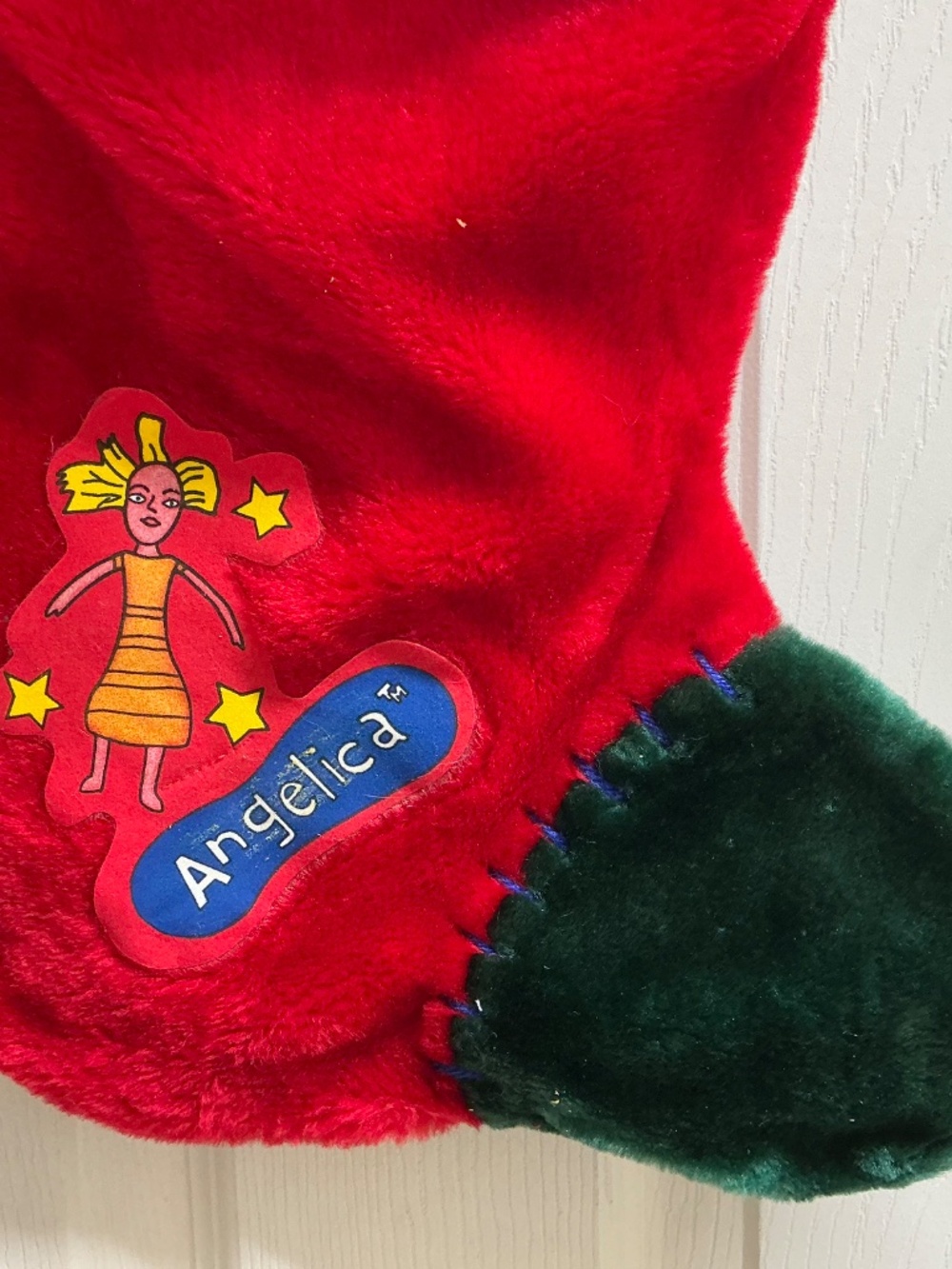 Rugrats Angelica Plush Christmas Stocking 1998 - Picture 5 of 9